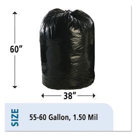 ถุงขยะพลาสติกรีไซเคิลขนาด 1.5 มม