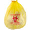 กระเป๋าใส่ขยะสีเหลืองขนาด 37 &amp;quot;X 50&amp;quot;, วัสดุ HDPE ถุงทิ้งขยะทางการแพทย์
